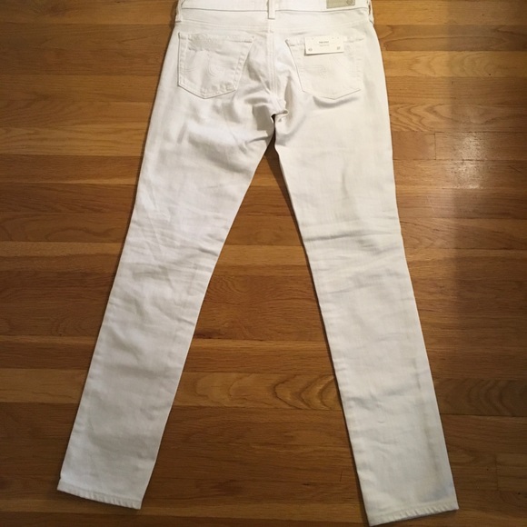 NWT AG Andriano Goldschmied Distressed White Jeans - Picture 2 of 9